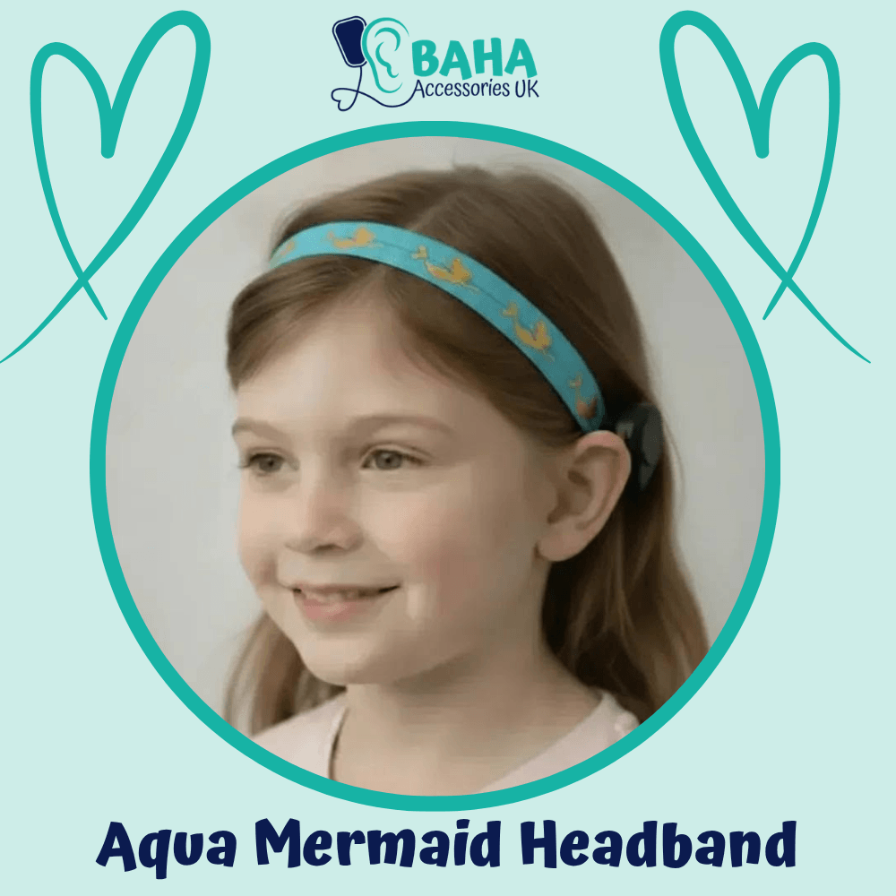 Aqua Mermaid BAHA Headband (Cochlear BAHA, Oticon Ponto, Med-El Adhear)