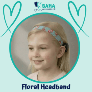 Floral BAHA Headband (Cochlear BAHA, Oticon Ponto, Med-El Adhear)