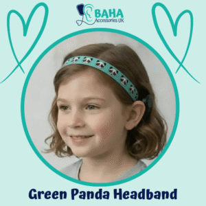 Green Panda BAHA Headband (Cochlear BAHA, Oticon Ponto, Med-El Adhear)