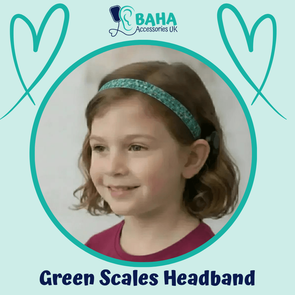 Green Scales BAHA Headband (Cochlear BAHA, Oticon Ponto, Med-El Adhear)