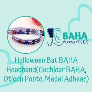 Halloween Bat BAHA Headband (Cochlear BAHA, Oticon Ponto, Med-El Adhear)