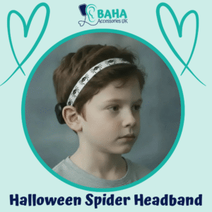 Halloween Spider BAHA Headband (Cochlear BAHA, Oticon Ponto, Med-El Adhear)