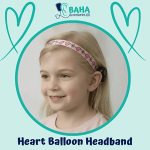 Heart Balloon BAHA Headband (Cochlear BAHA, Oticon Ponto, Med-El Adhear)