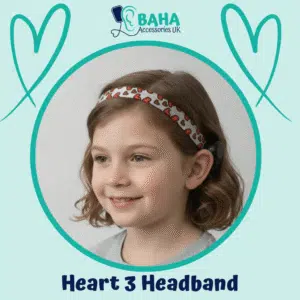Hearts 3 BAHA Headband (Cochlear BAHA, Oticon Ponto, Med-El Adhear)
