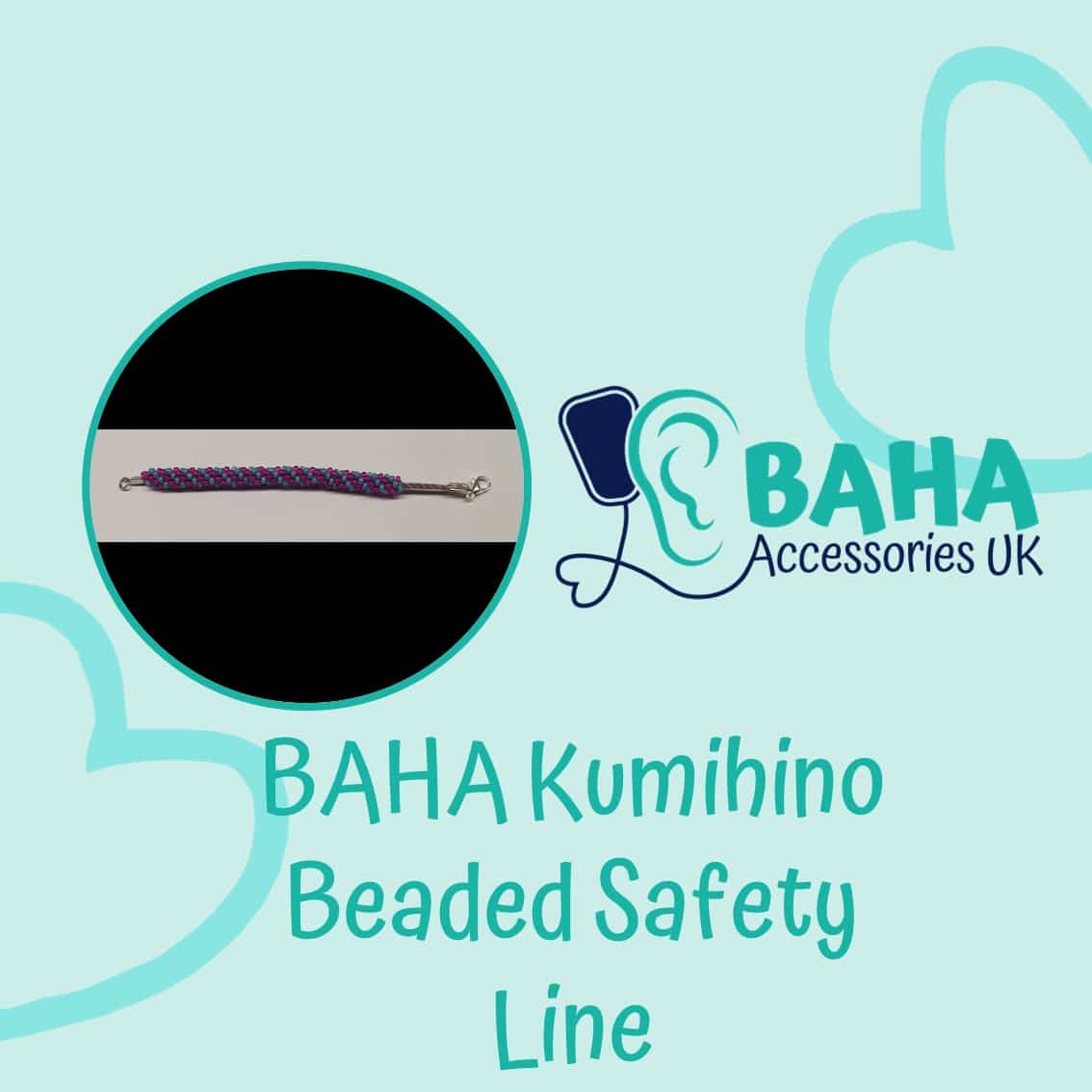 BAHA Kumihino Beaded Safety Line