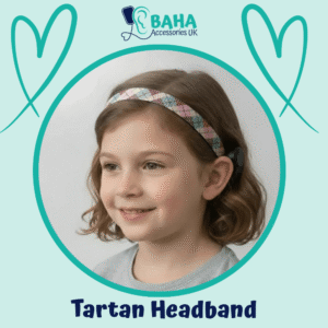 Tartan BAHA Headband (Cochlear BAHA, Oticon Ponto, Med-El Adhear)