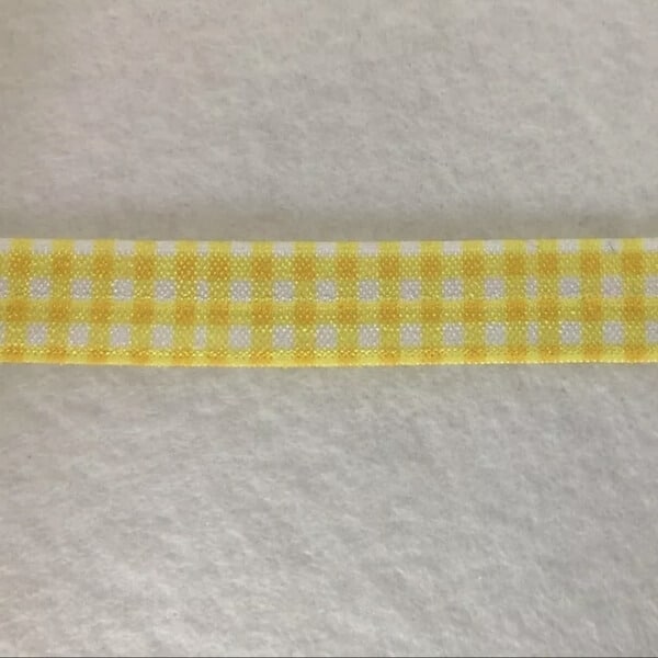 yellow gingham elastic