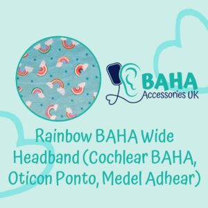 Rainbow BAHA Wide Headband (Cochlear BAHA, Oticon Ponto, Med-El Adhear)
