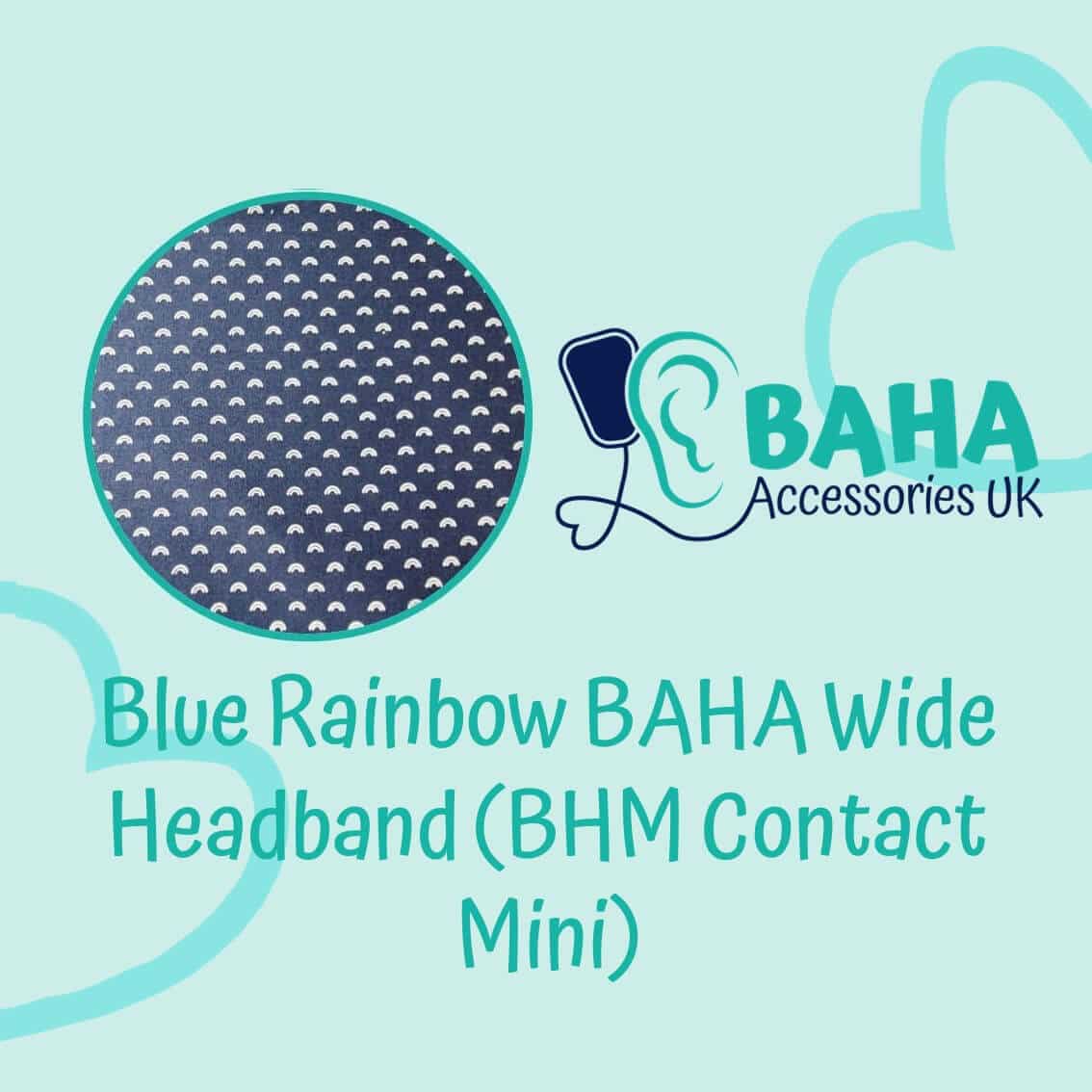 Blue Rainbow Wide Headband (BHM Contact Mini & Puretone)