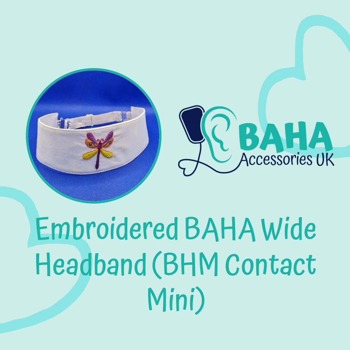 Embroidered Wide Headband (BHM Contact Mini)