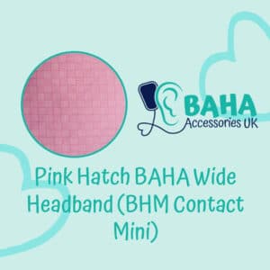 Pink Hatch Wide Headband (BHM Contact Mini & Puretone)