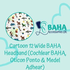 Cartoon 12 BAHA Wide Headband (Cochlear BAHA, Oticon Ponto, Med-El Adhear)