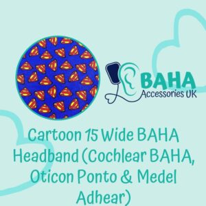Cartoon 15 BAHA Wide Headband (Cochlear BAHA, Oticon Ponto, Med-El Adhear)