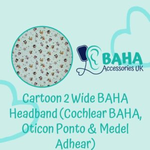Cartoon 2 BAHA Wide Headband (Cochlear BAHA, Oticon Ponto, Med-El Adhear)