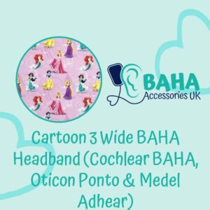 Cartoon 3 BAHA Wide Headband (Cochlear BAHA, Oticon Ponto, Med-El Adhear)
