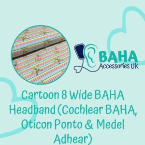Cartoon 8 BAHA Wide Headband (Cochlear BAHA, Oticon Ponto, Med-El Adhear)
