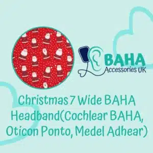 Christmas 7 BAHA Wide Headband (Cochlear BAHA, Oticon Ponto, Med-El Adhear)
