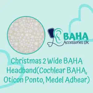 Christmas 2 BAHA Wide Headband (Cochlear BAHA, Oticon Ponto, Med-El Adhear)