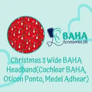 Christmas 3 BAHA Wide Headband (Cochlear BAHA, Oticon Ponto, Med-El Adhear)