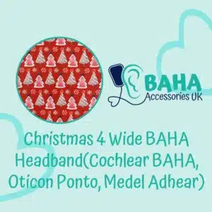 Christmas 4 BAHA Wide Headband (Cochlear BAHA, Oticon Ponto, Med-El Adhear)