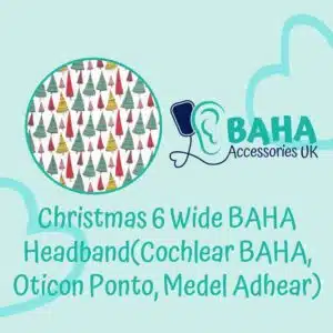Christmas 6 BAHA Wide Headband (Cochlear BAHA, Oticon Ponto, Med-El Adhear)