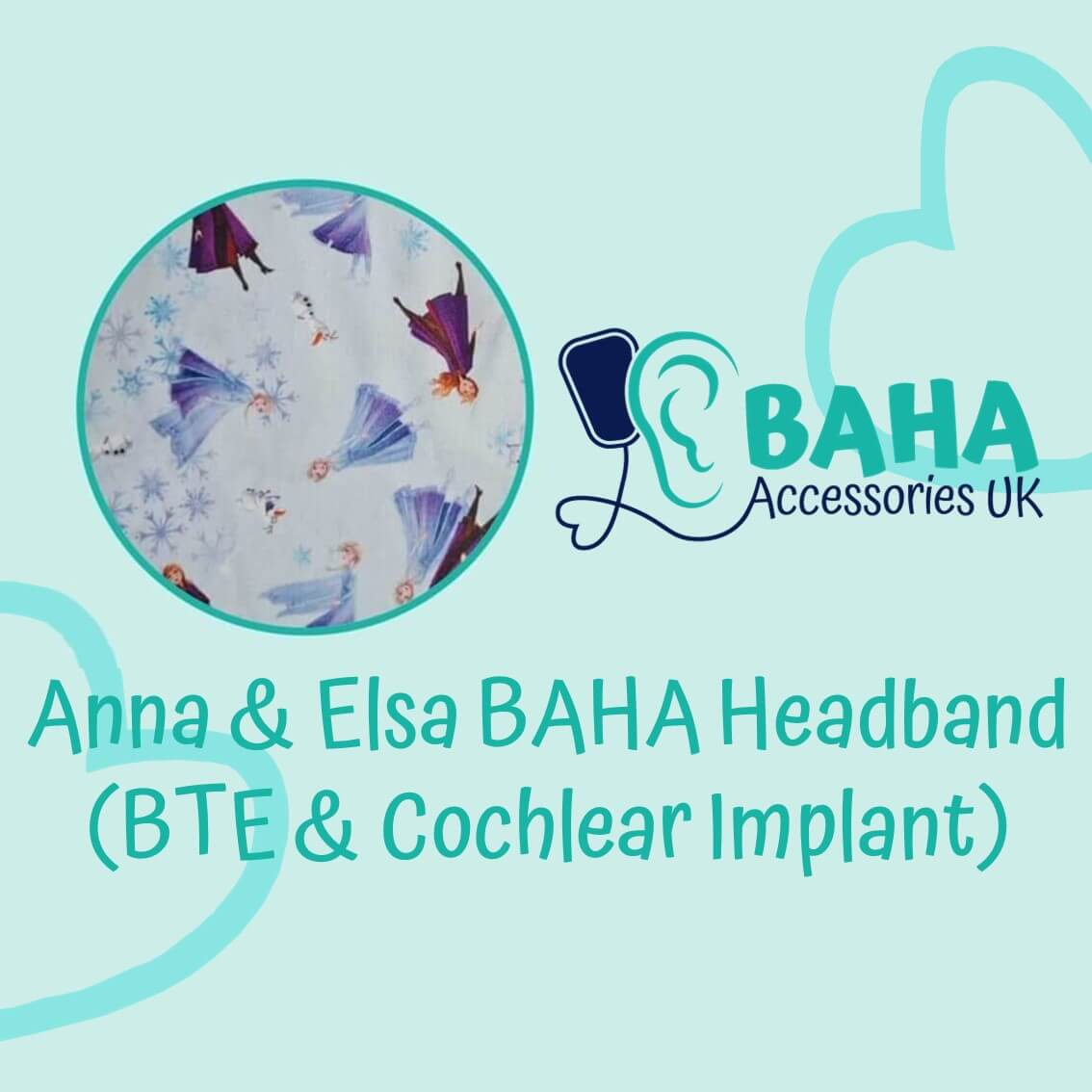 Anna & Elsa Wide Headband (BTE & Cochlear Implant)