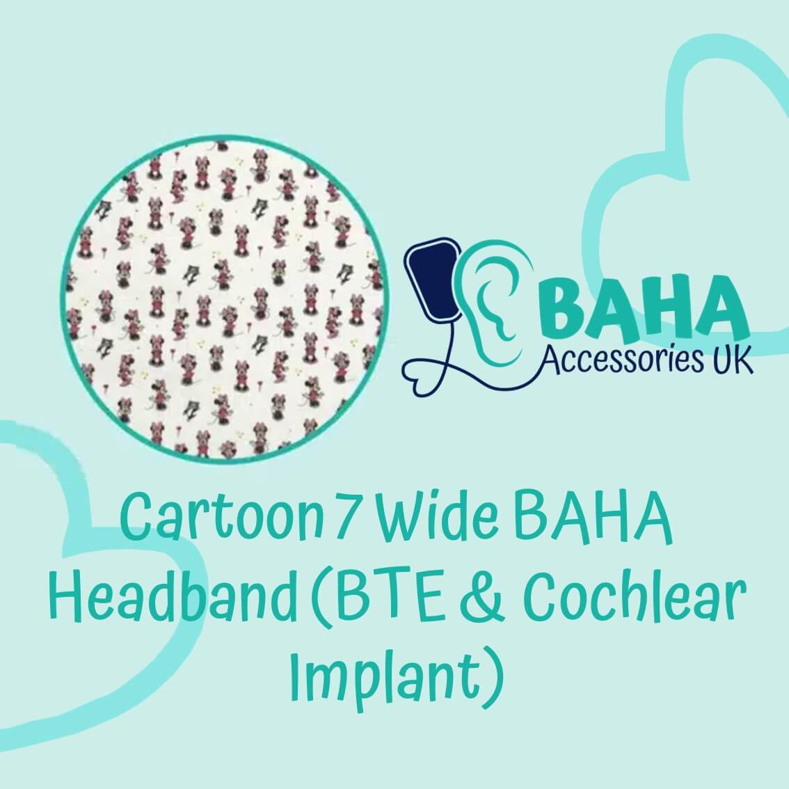 Cartoon 7 Wide Headband (BTE & Cochlear Implant)