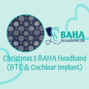 Christmas 5 Wide Headband (BTE & Cochlear Implant)