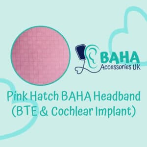 Pink Hatch Wide Headband (BTE & Cochlear Implant)