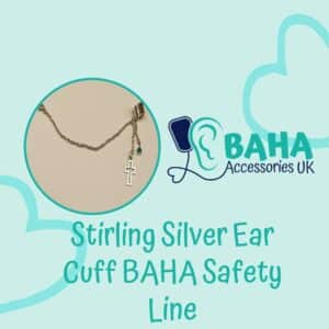 Stirling Silver Ear Cuff Safety Chain