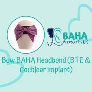 Alternative view of Wide Headband with Bow (BTE & Cochlear Implant)