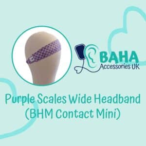 Purple Scales Wide Headband (BHM Contact Mini & Puretone)