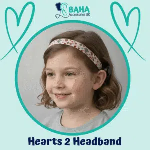 Hearts 2 BAHA Headband (Cochlear BAHA, Oticon Ponto, Med-El Adhear)