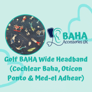 Golf BAHA Wide Headband (Cochlear BAHA, Oticon Ponto, Med-El Adhear)