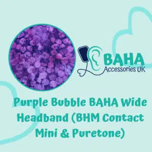 Purple Bubble Wide Headband (BHM Contact Mini & Puretone)
