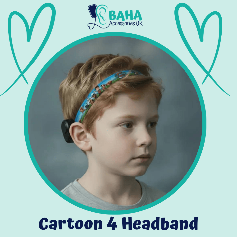 Cartoon 4 BAHA Headband (Cochlear BAHA, Oticon Ponto, Med-El Adhear)