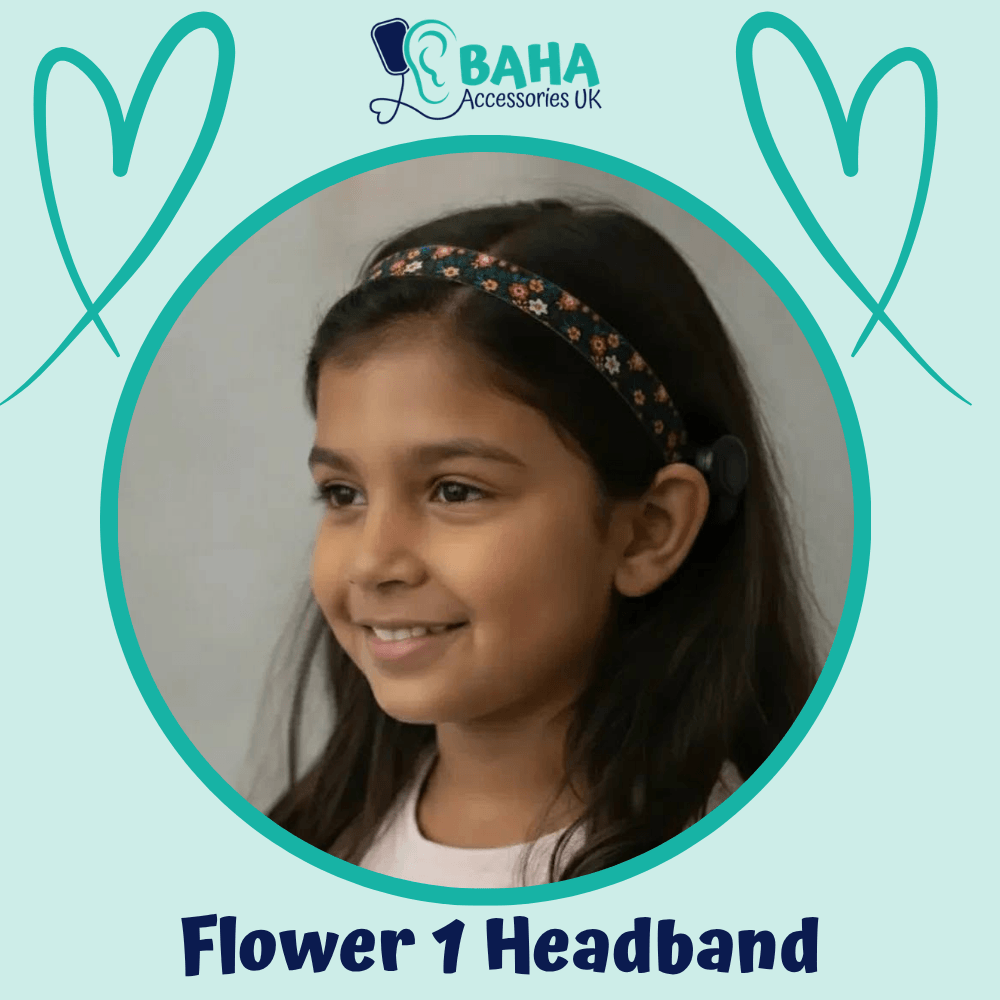 BAHA Headband Flower 1 (Cochlear BAHA, Oticon Ponto, Med-El Adhear)