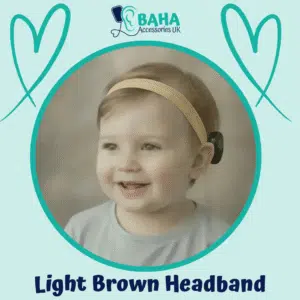 Light Brown BAHA Headband (Cochlear BAHA, Oticon Ponto, Med-El Adhear)