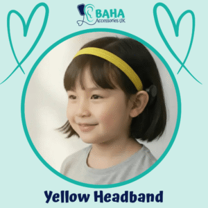 Yellow BAHA Headband (Cochlear BAHA, Oticon Ponto, Med-El Adhear)